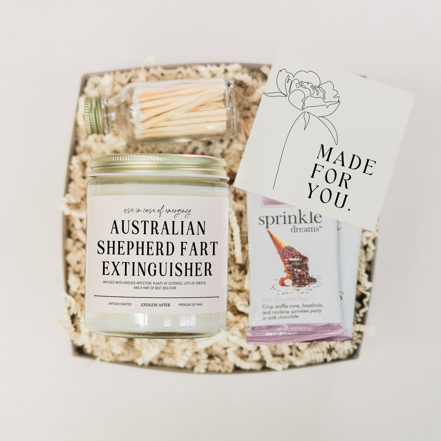 Australian Shepherd Fart Extinguisher Candle