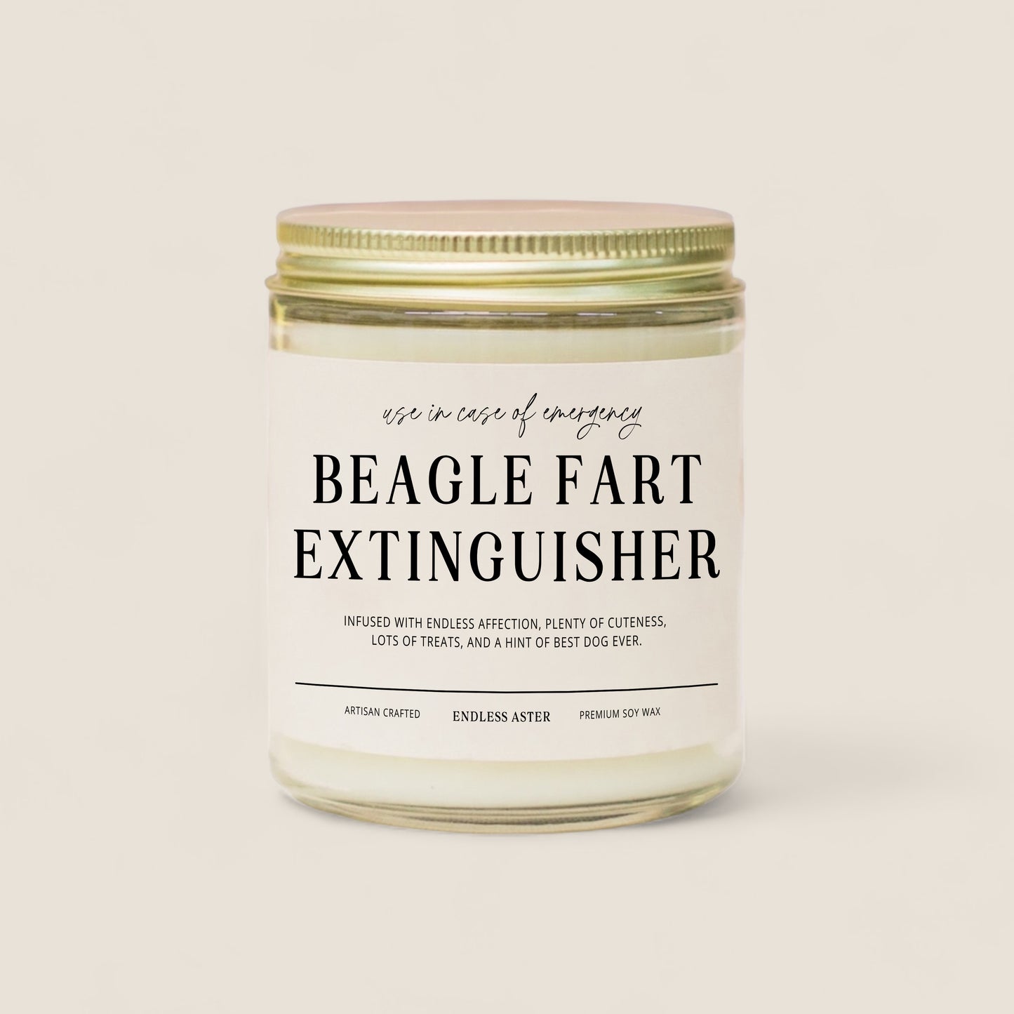 Beagle Fart Extinguisher Candle