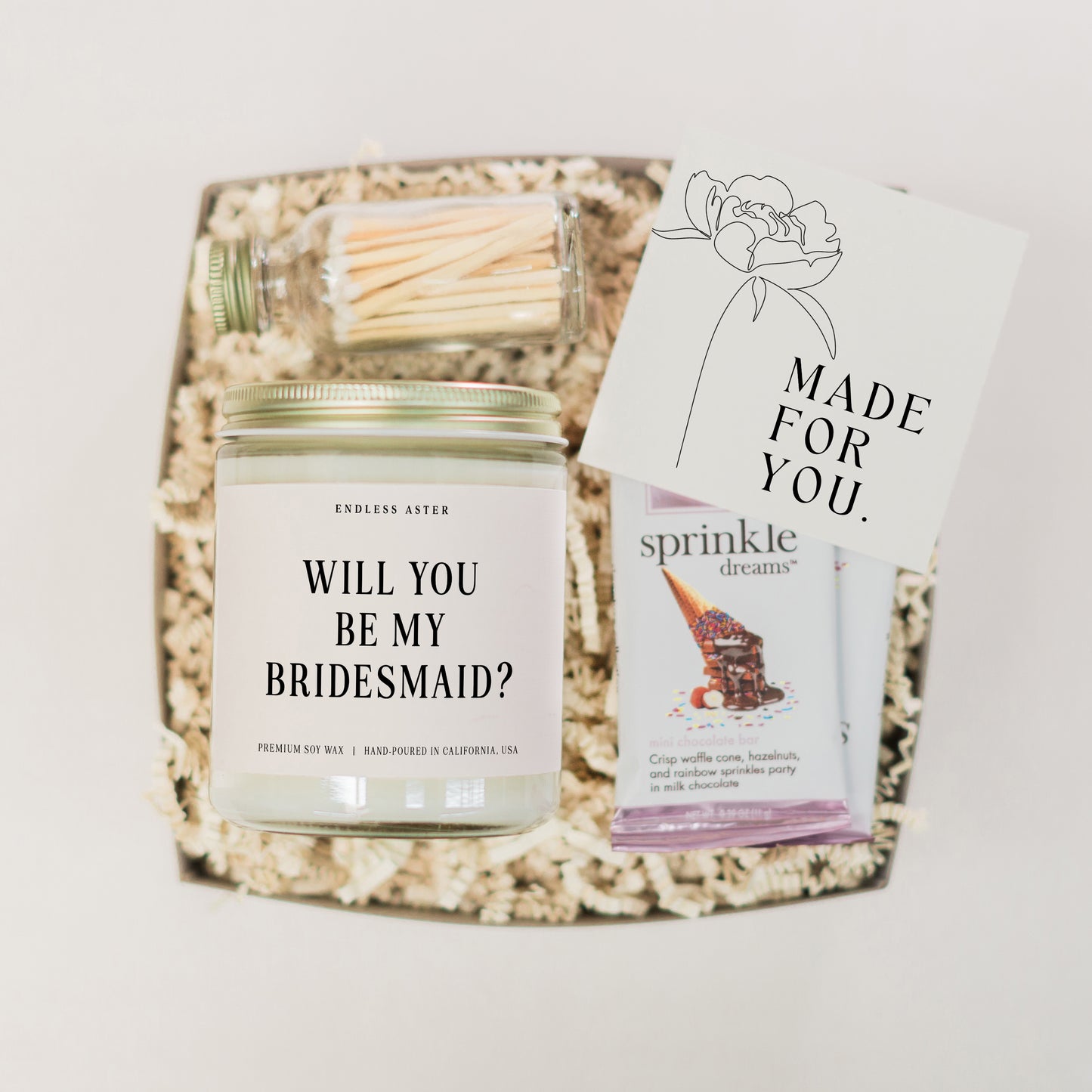 Will You Be My Bridesmaid Candle