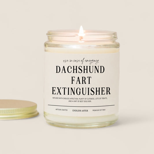 Dachshund Fart Extinguisher Candle