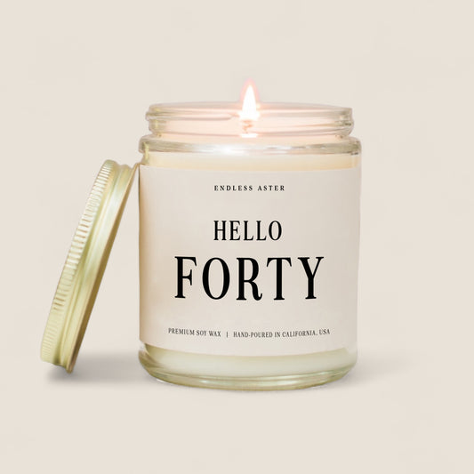 Hello Forty Candle