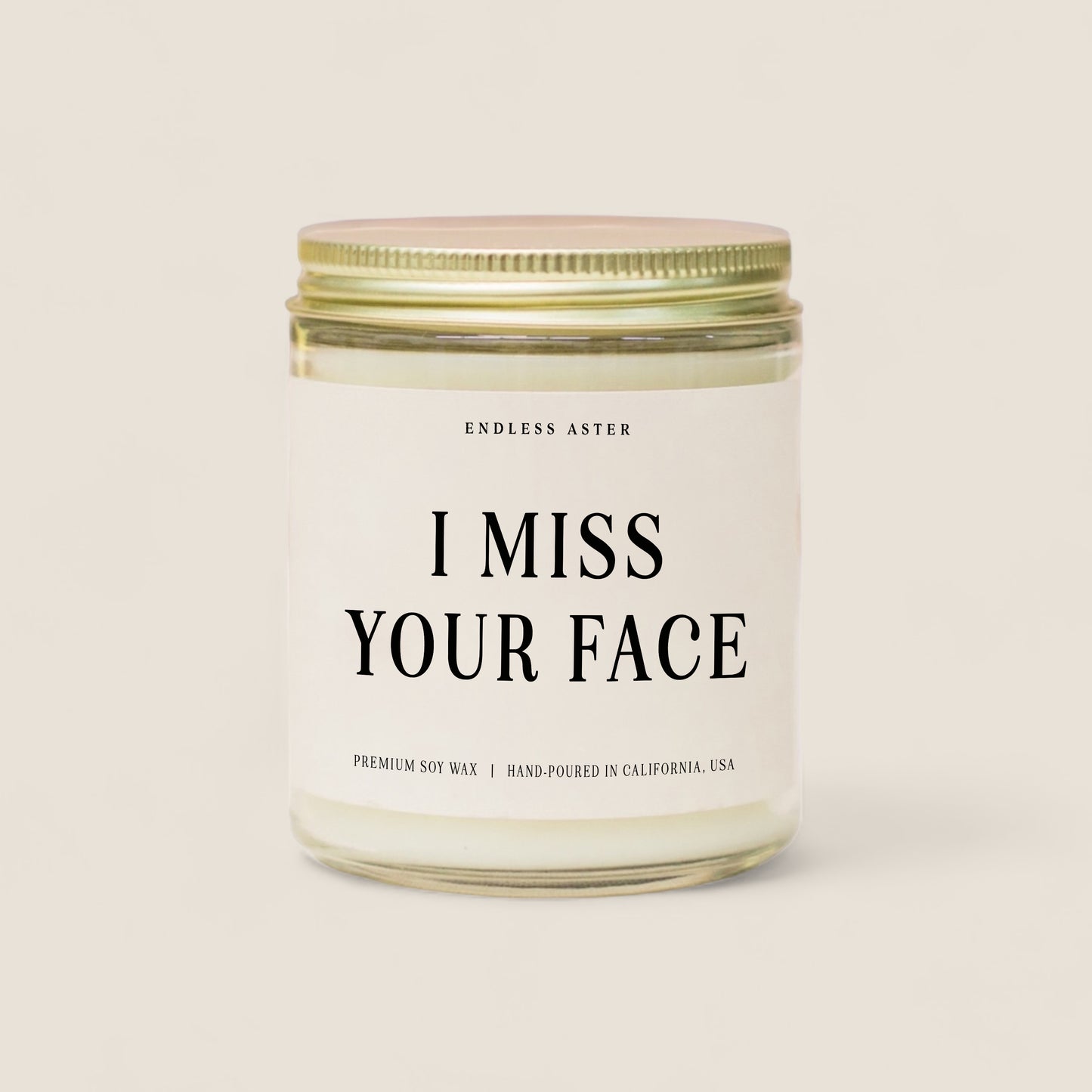 I Miss Your Face Candle