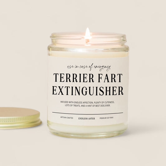 Terrier Fart Extinguisher Candle