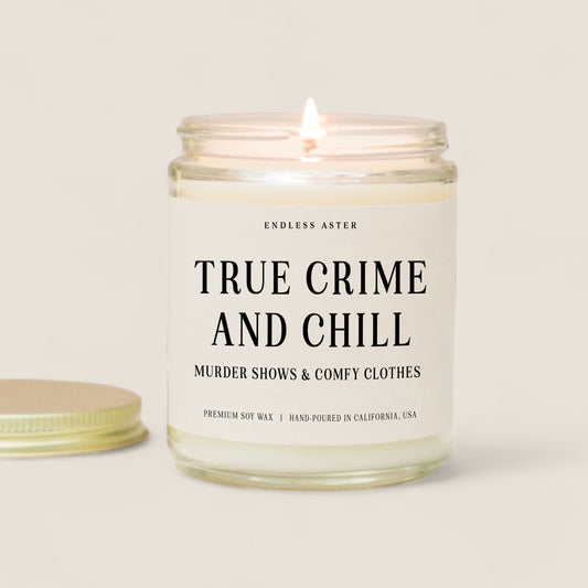 True Crime And Chill Candle