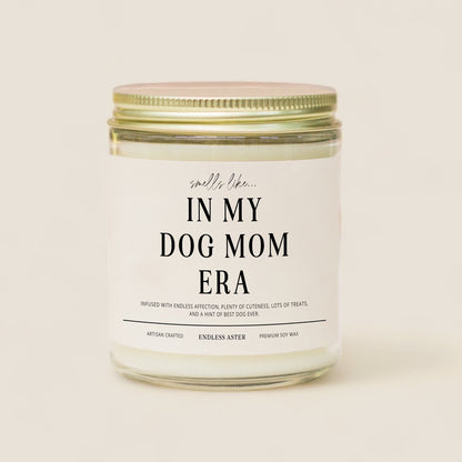 Dog Mom Gift "In My Dog Mom Era" Candle Gift Box for Her, Pet Lover Gift Idea, New Dog Parent Gift, Funny Dog Lover Present