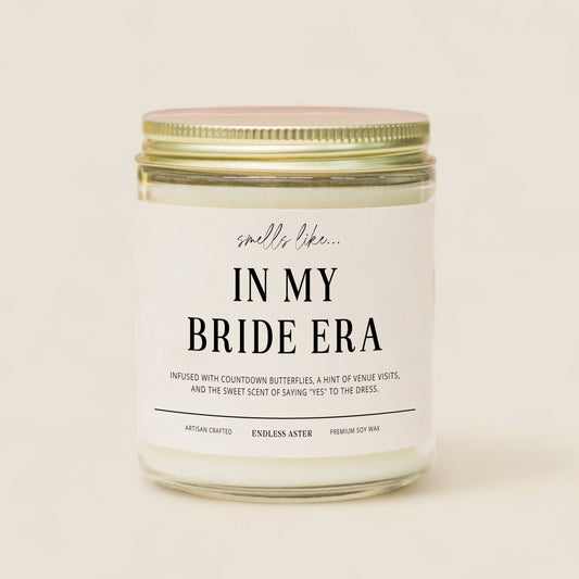 Bride to Be Gift "In My Bide Era" Candle Gift Box for Her, Engagement Gift for Women, Bridal Shower Gift for Friend, Engaged Candle