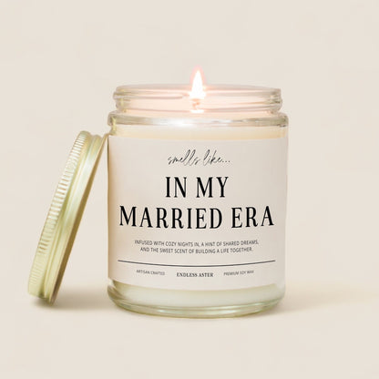 Wedding Gift "In My Married Era" Candle Gift Box for Couple, Engagement Gift for Women, Bridal Shower Gift for Friend, Engaged Candle