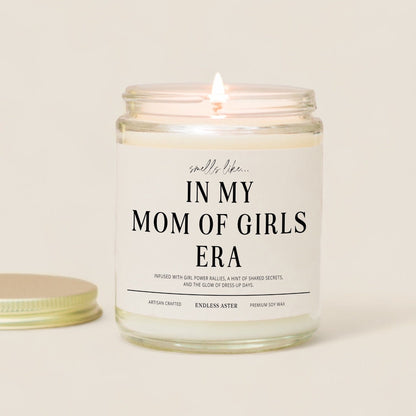 Girl Mom Gift "In My Mom of Girls Era" Candle Spa Gift Box for Mother's Day, New Mama Pregnancy Baby Shower Gift, Mom Birthday Gift Box