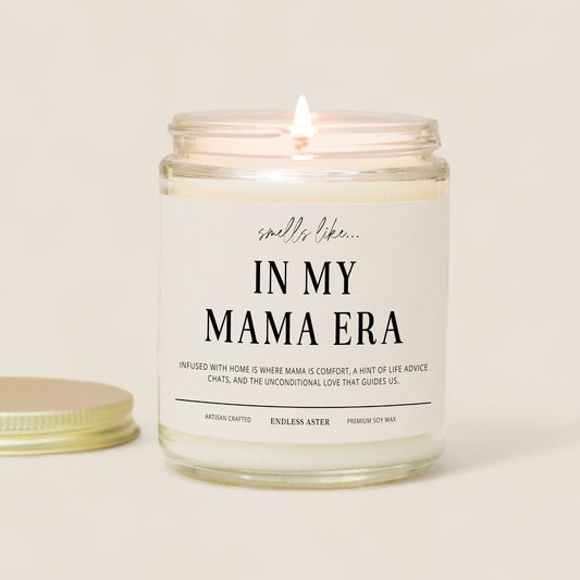 New Mom Gift "In My Mama Era" Candle Gift Box for New Mama, Funny Gift for Expecting Mom, Baby Shower Gift, Pregnancy Gift for New Mommy