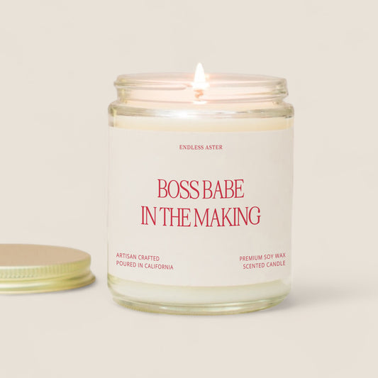 a candle that is next to a jar