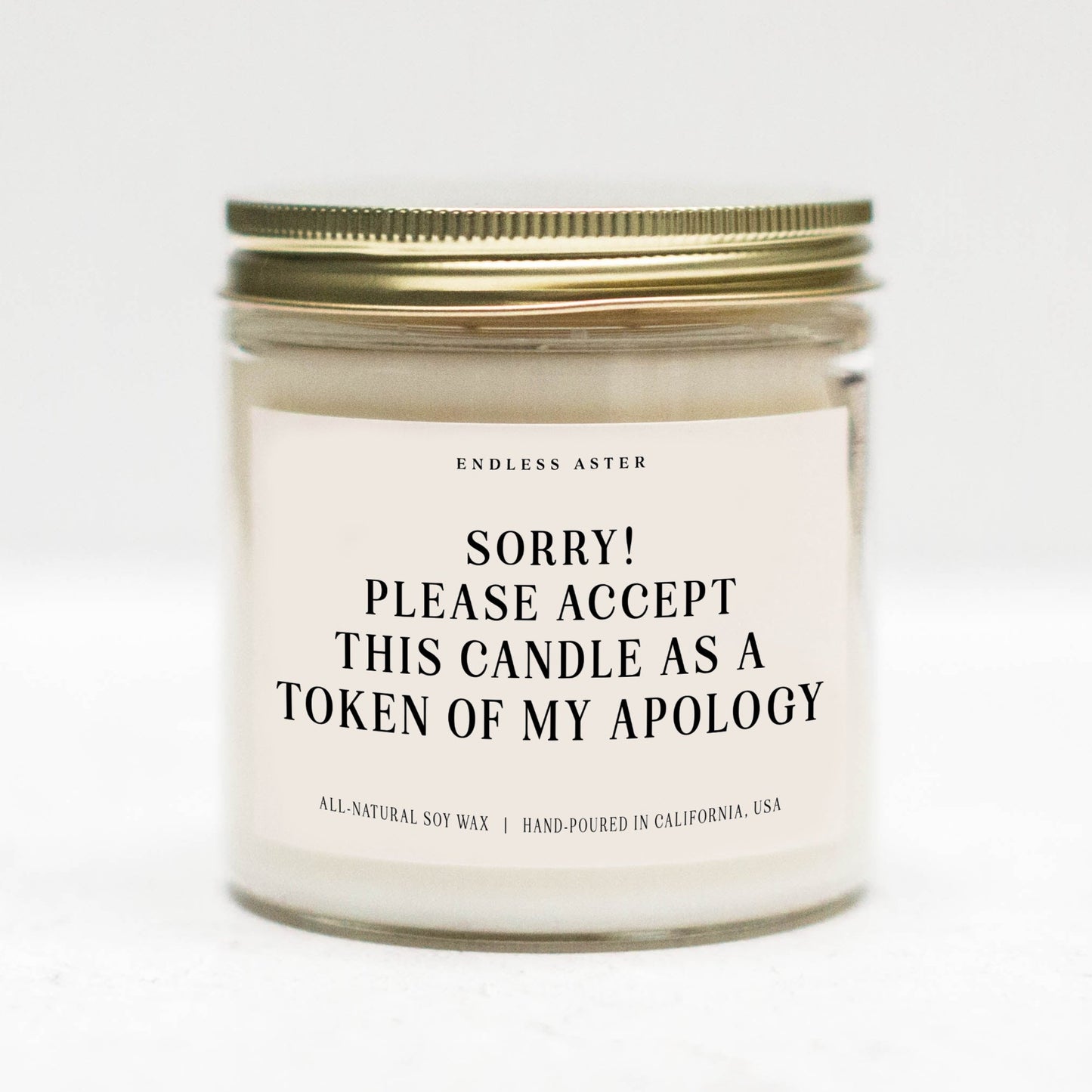 Sorry! Please Accept This Candle As A Token Of My Apology Candle