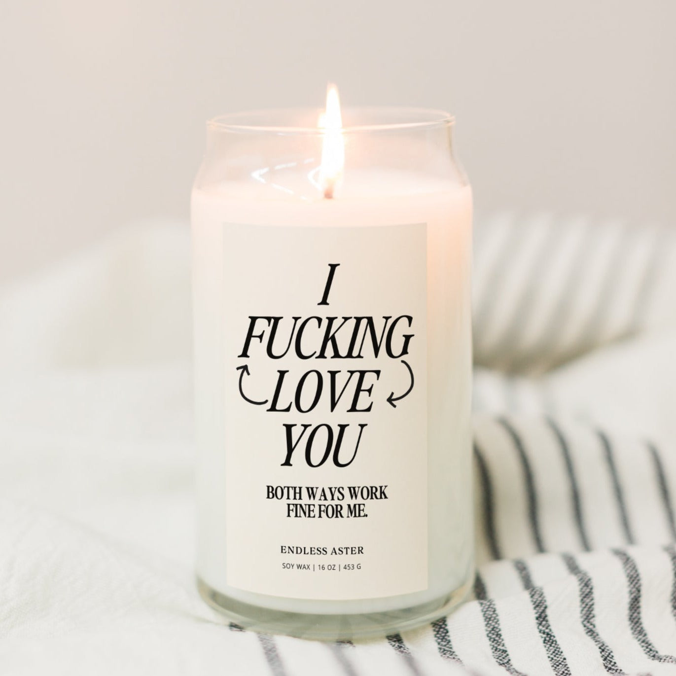 I Fucking Love You Candle