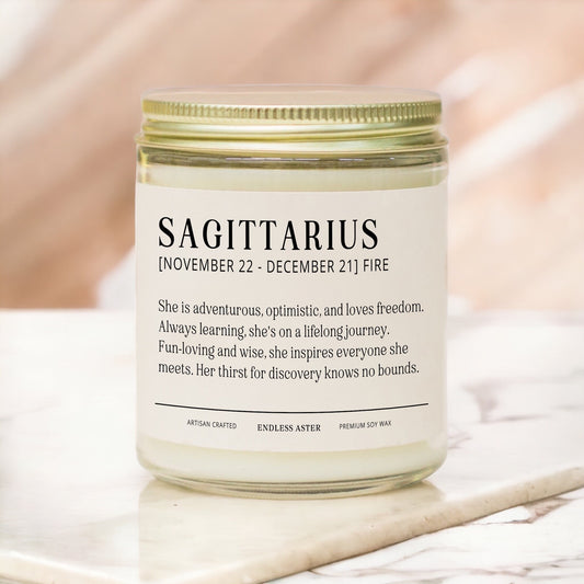 Sagittarius Candle & Tea Gift Box