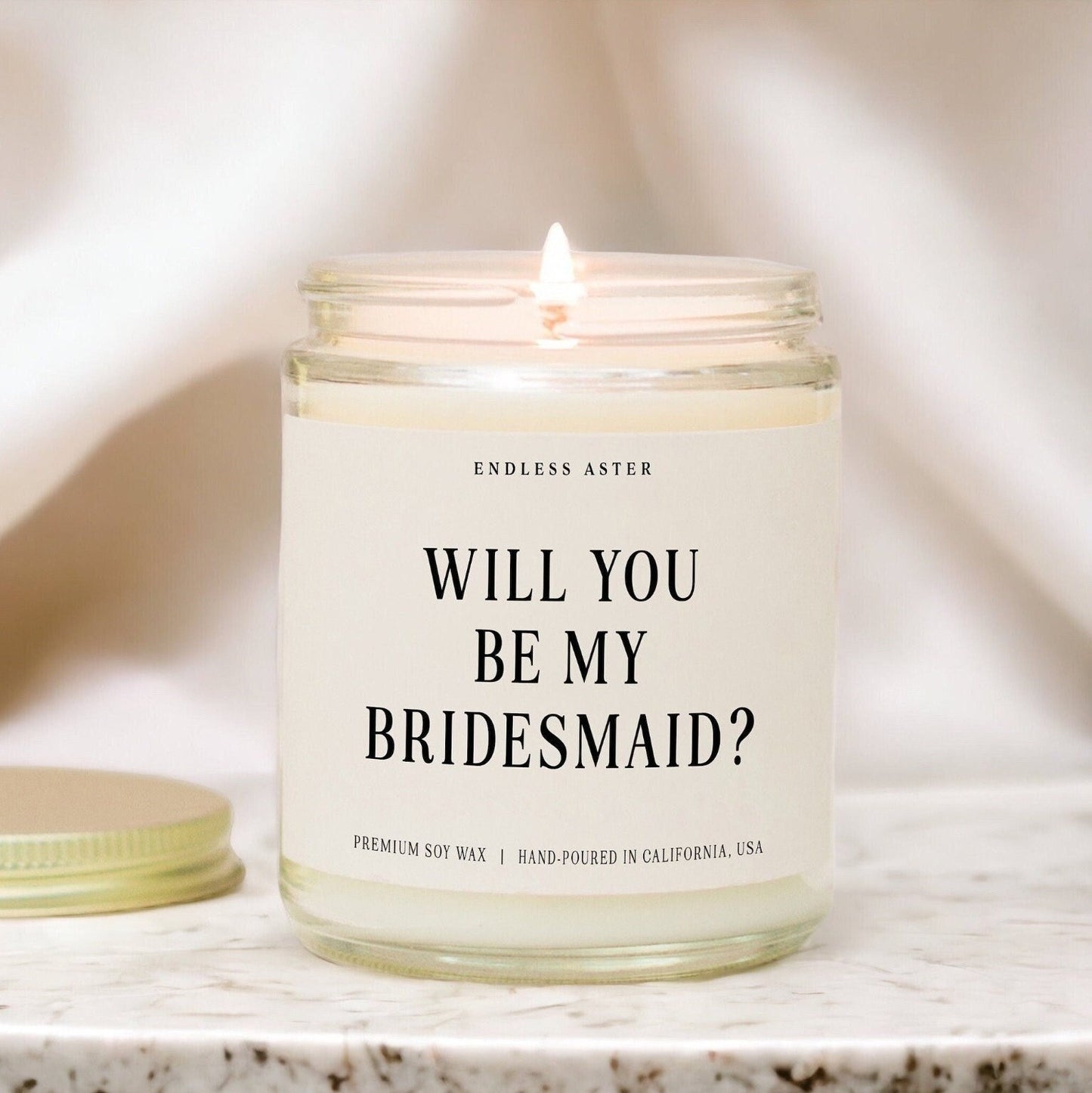 Will You Be My Bridesmaid Candle