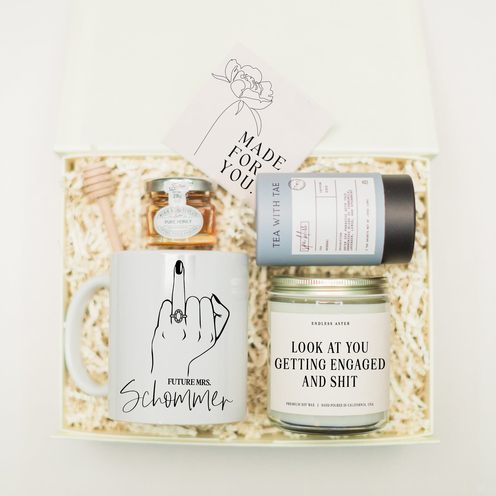 Look At You Getting Engaged And Shit Candle & Future Mrs Mug Gift Box