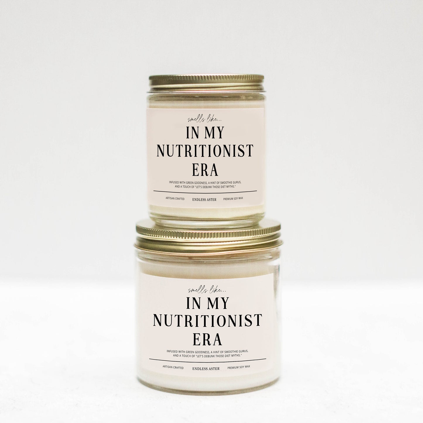 two jars of nutritionist era are stacked on top of each other