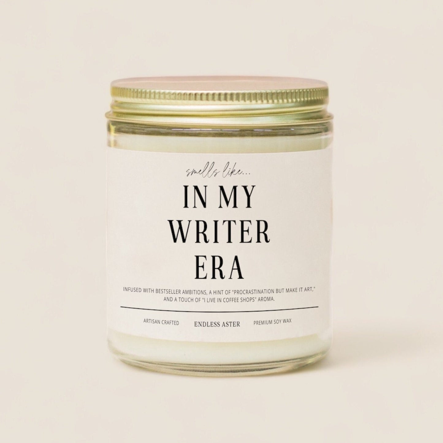 In My WRITER Era Soy Candle Gift Box, Funny Fiction Book Writer Gift, New Book Best Seller Author Gift, Candle For Book Lover