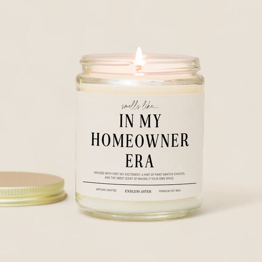 Housewarming Gift "In My Homeowner Era" Candle Gift Box, Real Estate Closing Gift for New Homeowner, First Home Congratulation Gift