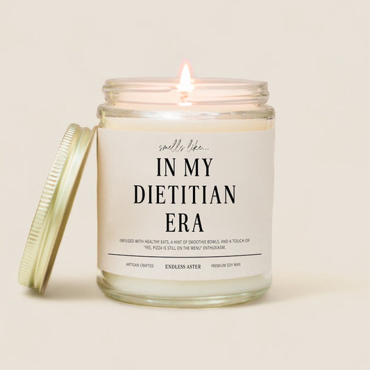 In My DIETITIAN Era Candle Gift Box, Unique Gift for Nutritionists, Funny Health Dietitian Office Decor, Nutrition Graduation Gift