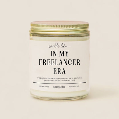 In My FREELANCER Era Candle Spa Gift Box, Unique Self Care Gift for Freelancers, Home Office Decor, Self-Employed Motivation