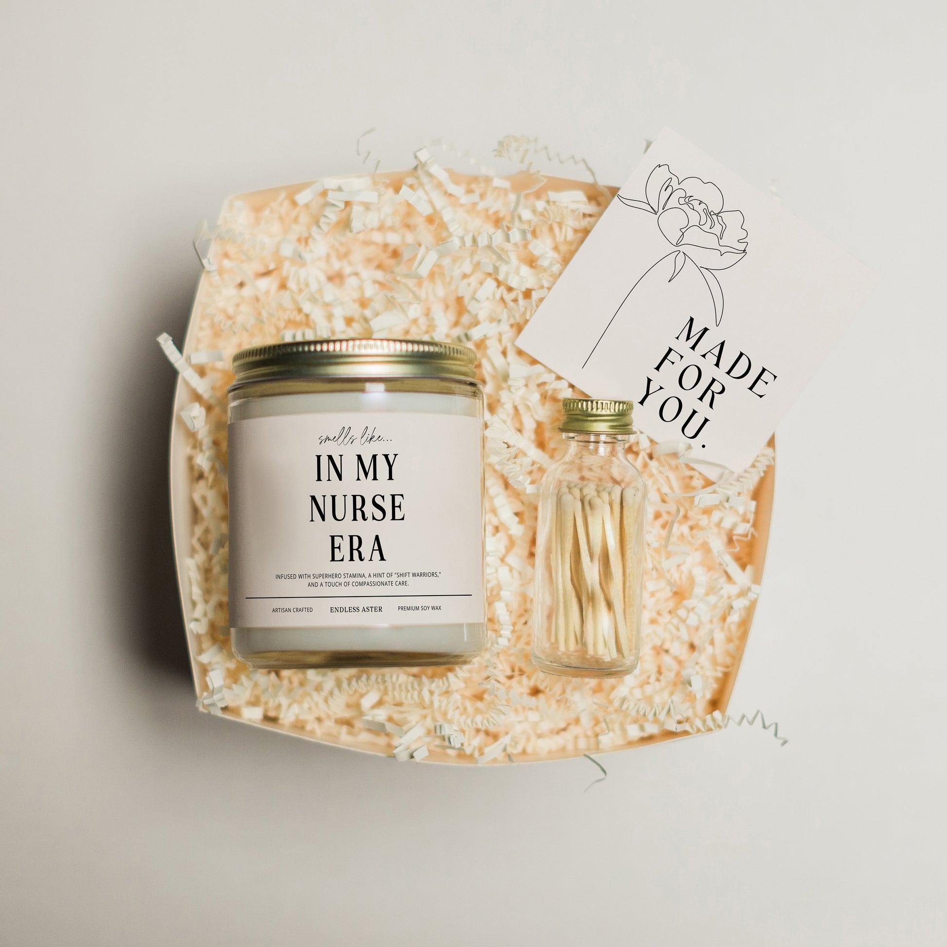 a jar of white stuff sitting on top of a wooden tray