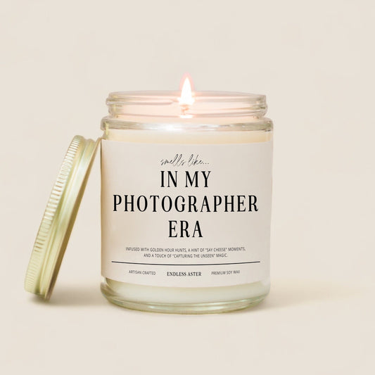 In My PHOTOGRAPHER Era Soy Candle Gift Box for Photographer, Wedding Photographer Thank You Gift, Photographer Candle for Photography Lover