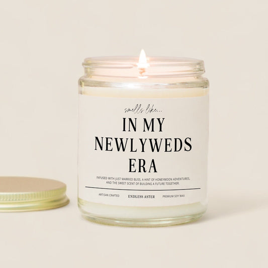 Newlywed Gift "In My Newlyweds Era" Candle Gift Box, Bridal Shower Gift for Bride, Engagement Gift for Engaged Couple, Wedding Present