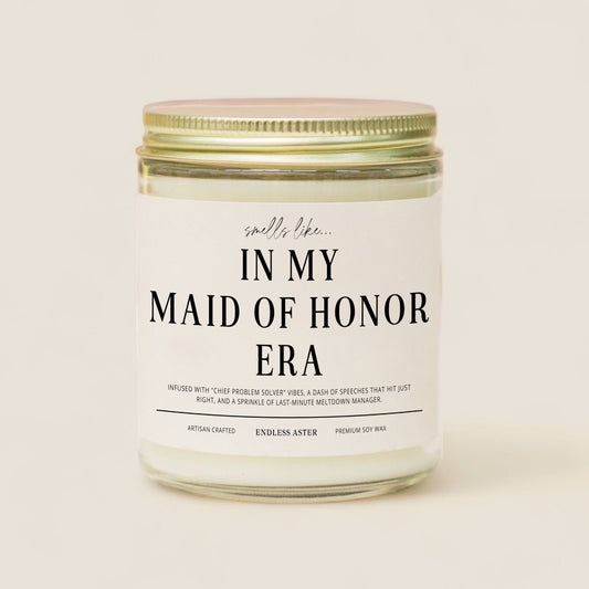 Maid of Honor Proposal Gift "In My Maid of Honor Era" Candle Gift Box, Will You Be My Maid of Honor Bridal Party Box, MOH Present